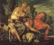 VERONESE (Paolo Caliari) Venus and Adonis painting